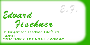 edvard fischner business card